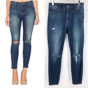 J Brand 27x27 Alana High Rise Jeans 0242 dark blue skinny ankle